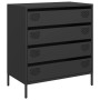 Aparador de acero laminado en frío negro 68x39x73,5 cm by , Sideboards - Ref: Foro24-851286, Price: 124,07 €, Discount: %