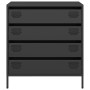 Aparador de acero laminado en frío negro 68x39x73,5 cm by , Sideboards - Ref: Foro24-851286, Price: 124,07 €, Discount: %
