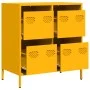 Aparador acero laminado en frío amarillo mostaza 68x39x73,5 cm by , Sideboards - Ref: Foro24-851259, Price: 135,47 €, Discoun...