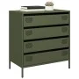 Aparador de acero laminado en frío verde oliva 68x39x73,5 cm von , Sideboards - Ref: Foro24-851290, Preis: 96,32 €, Rabatt: %