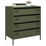 Aparador de acero laminado en frío verde oliva 68x39x73,5 cm von , Sideboards - Ref: Foro24-851290, Preis: 97,28 €, Rabatt: %