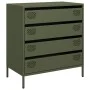 Aparador de acero laminado en frío verde oliva 68x39x73,5 cm von , Sideboards - Ref: Foro24-851290, Preis: 96,32 €, Rabatt: %