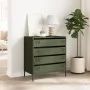 Aparador de acero laminado en frío verde oliva 68x39x73,5 cm von , Sideboards - Ref: Foro24-851290, Preis: 96,32 €, Rabatt: %