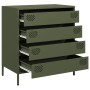 Aparador de acero laminado en frío verde oliva 68x39x73,5 cm von , Sideboards - Ref: Foro24-851290, Preis: 97,28 €, Rabatt: %