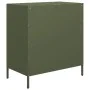 Aparador de acero laminado en frío verde oliva 68x39x73,5 cm von , Sideboards - Ref: Foro24-851290, Preis: 96,32 €, Rabatt: %