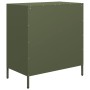 Aparador de acero laminado en frío verde oliva 68x39x73,5 cm von , Sideboards - Ref: Foro24-851290, Preis: 97,28 €, Rabatt: %