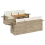Set sofás de jardín 7 piezas y cojines ratán sintético beige von , Gartensets - Ref: Foro24-3327110, Preis: 628,53 €, Rabatt: %