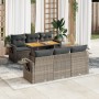 Set de sofás de jardín 7 pzas con cojines ratán sintético gris by , Garden sets - Ref: Foro24-3327112, Price: 525,87 €, Disco...