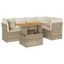 Juego de sofás jardín con cojines 6 pzas ratán sintético beige by , Garden sets - Ref: Foro24-3326928, Price: 468,54 €, Disco...