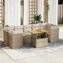 Set de sofás de jardín y cojines 8 piezas ratán sintético beige von , Gartensets - Ref: Foro24-3326900, Preis: 569,76 €, Raba...
