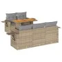 Juego de sofás jardín con cojines 6 pzas ratán sintético beige by , Garden sets - Ref: Foro24-3327104, Price: 509,45 €, Disco...