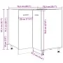 Armario cocina madera ingeniería envejecida 75,5x75,5x81,5 cm de , Armarios de cocina - Ref: Foro24-856095, Precio: 104,31 €,...
