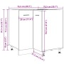 Armario cocina madera ingeniería envejecida 75,5x75,5x81,5 cm von , Küchenschränke - Ref: Foro24-856095, Preis: 106,13 €, Rab...