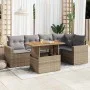 Juego de sofás jardín con cojines 6 pzas ratán sintético beige de , Conjuntos de jardín - Ref: Foro24-3327041, Precio: 464,42...