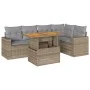 Juego de sofás jardín con cojines 6 pzas ratán sintético beige de , Conjuntos de jardín - Ref: Foro24-3327041, Precio: 464,42...
