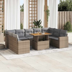 Juego de sofás jardín con cojines beige 10 pzas ratán sintético von , Gartensets - Ref: Foro24-3327083, Preis: 712,53 €, Raba...