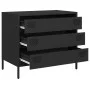 Aparador de acero laminado en frío negro 68x39x58,5 cm de , Aparadores - Ref: Foro24-851292, Precio: 79,30 €, Descuento: %