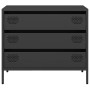 Aparador de acero laminado en frío negro 68x39x58,5 cm by , Sideboards - Ref: Foro24-851292, Price: 80,04 €, Discount: %