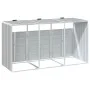 Cobertizo de 3 contenedores basura acero gris 216x81x115 cm by , Waste container supports - Ref: Foro24-4006180, Price: 205,6...