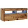 Mueble TV luces LED madera ingeniería envejecida 90x35x40 cm von , TV-Möbel - Ref: Foro24-856307, Preis: 68,53 €, Rabatt: %