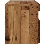 Mueble TV luces LED madera ingeniería envejecida 90x35x40 cm by , TV Furniture - Ref: Foro24-856307, Price: 69,65 €, Discount: %