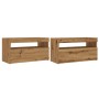 Muebles TV con luces LED 2 uds madera ingeniería roble artisan von , TV-Möbel - Ref: Foro24-856318, Preis: 85,70 €, Rabatt: %