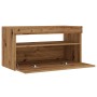 Muebles TV con luces LED 2 uds madera ingeniería roble artisan von , TV-Möbel - Ref: Foro24-856318, Preis: 85,70 €, Rabatt: %