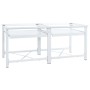 Soporte pedestal doble lavadora con estantes extraíbles blanco von , Zubehör für Waschmaschinen und Trockner - Ref: Foro24-40...