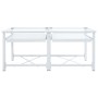 Soporte pedestal doble lavadora con estantes extraíbles blanco von , Zubehör für Waschmaschinen und Trockner - Ref: Foro24-40...