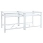 Soporte pedestal doble lavadora con estantes extraíbles blanco von , Zubehör für Waschmaschinen und Trockner - Ref: Foro24-40...