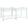 Soporte pedestal doble lavadora con estantes extraíbles blanco de , Accesorios para lavadoras y secadoras - Ref: Foro24-40098...