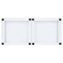 Soporte pedestal doble lavadora con estantes extraíbles blanco von , Zubehör für Waschmaschinen und Trockner - Ref: Foro24-40...