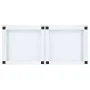 Soporte pedestal doble lavadora con estantes extraíbles blanco de , Accesorios para lavadoras y secadoras - Ref: Foro24-40098...
