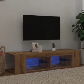 Mueble de TV luces LED madera roble artisan 135x39x30 cm von , TV-Möbel - Ref: Foro24-856324, Preis: 77,65 €, Rabatt: %