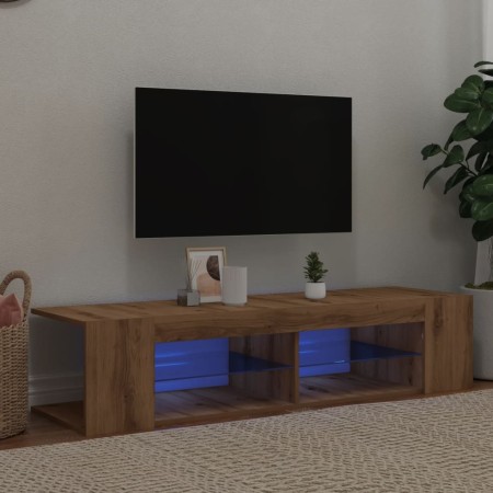 Mueble de TV luces LED madera roble artisan 135x39x30 cm von , TV-Möbel - Ref: Foro24-856324, Preis: 78,92 €, Rabatt: %
