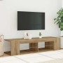 Mueble de TV luces LED madera roble artisan 135x39x30 cm von , TV-Möbel - Ref: Foro24-856324, Preis: 78,92 €, Rabatt: %