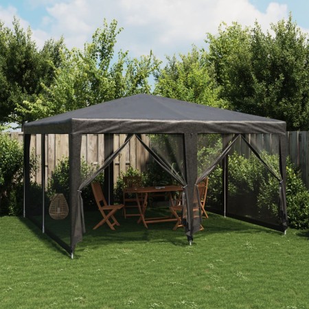 Carpa para fiestas 8 paredes de malla HDPE gris antracita 4x4 m de , Carpas y cenadores - Ref: Foro24-4010064, Precio: 137,71...