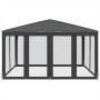 Carpa para fiestas 8 paredes de malla HDPE gris antracita 4x4 m de , Carpas y cenadores - Ref: Foro24-4010064, Precio: 137,71...