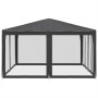 Carpa para fiestas 8 paredes de malla HDPE gris antracita 4x4 m de , Carpas y cenadores - Ref: Foro24-4010064, Precio: 137,71...