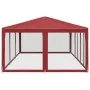 Carpa para fiestas con 10 paredes de malla HDPE rojo 6x4 m von , Zelte und Pavillons - Ref: Foro24-4010070, Preis: 162,33 €, ...