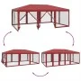 Carpa para fiestas con 10 paredes de malla HDPE rojo 6x4 m von , Zelte und Pavillons - Ref: Foro24-4010070, Preis: 162,33 €, ...