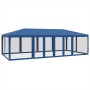 Carpa para fiestas con 12 paredes de malla HDPE azul 8x4 m by , Tents and gazebos - Ref: Foro24-4010072, Price: 212,49 €, Dis...