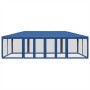 Carpa para fiestas con 12 paredes de malla HDPE azul 8x4 m by , Tents and gazebos - Ref: Foro24-4010072, Price: 212,49 €, Dis...
