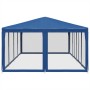 Carpa para fiestas con 12 paredes de malla HDPE azul 8x4 m by , Tents and gazebos - Ref: Foro24-4010072, Price: 212,49 €, Dis...
