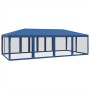 Carpa para fiestas con 12 paredes de malla HDPE azul 8x4 m by , Tents and gazebos - Ref: Foro24-4010072, Price: 212,49 €, Dis...