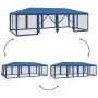 Carpa para fiestas con 12 paredes de malla HDPE azul 8x4 m by , Tents and gazebos - Ref: Foro24-4010072, Price: 212,49 €, Dis...