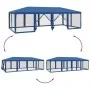 Carpa para fiestas con 12 paredes de malla HDPE azul 8x4 m by , Tents and gazebos - Ref: Foro24-4010072, Price: 207,60 €, Dis...