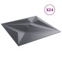 Paneles de pared 24 uds XPS estrella gris 50x50 cm 6 m² de , Recubrimiento de paredes - Ref: Foro24-4100069, Precio: 59,19 €,...