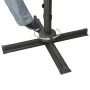 Cantilever parasol with pole and burgundy red LED lights 300 cm by vidaXL, Umbrellas - Ref: Foro24-312350, Price: 172,29 €, D...
