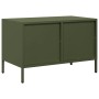 Mueble para TV acero laminado en frío verde oliva 68x39x43,5 cm de , Muebles TV - Ref: Foro24-851320, Precio: 69,85 €, Descue...
